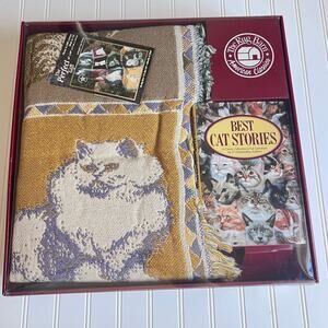 90's Colorful Cats II Gift Set - Cat Tapestry Throw Blanket Afghan The Rug Barn